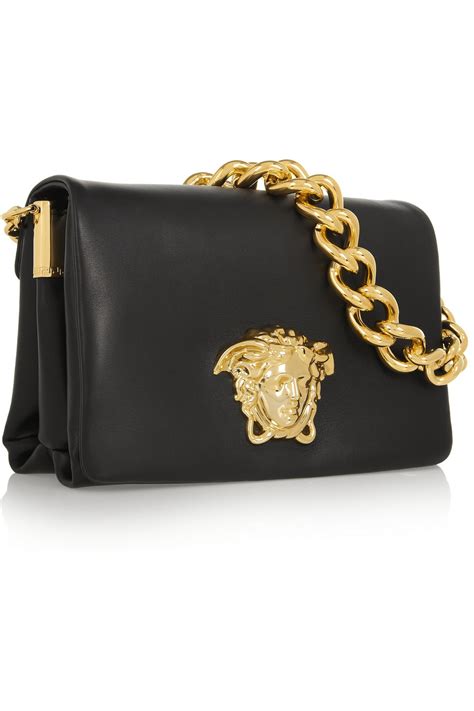 versace black shoulder bag